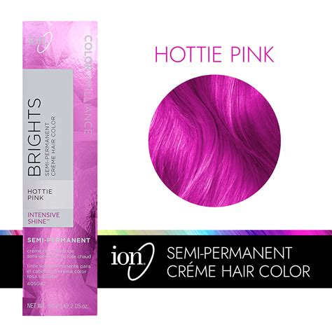 ion Color Brilliance Semi-Permanent Brights are hi-fashion hair color shades designed to give vivid boldly intense results. . Ion brights hottie pink